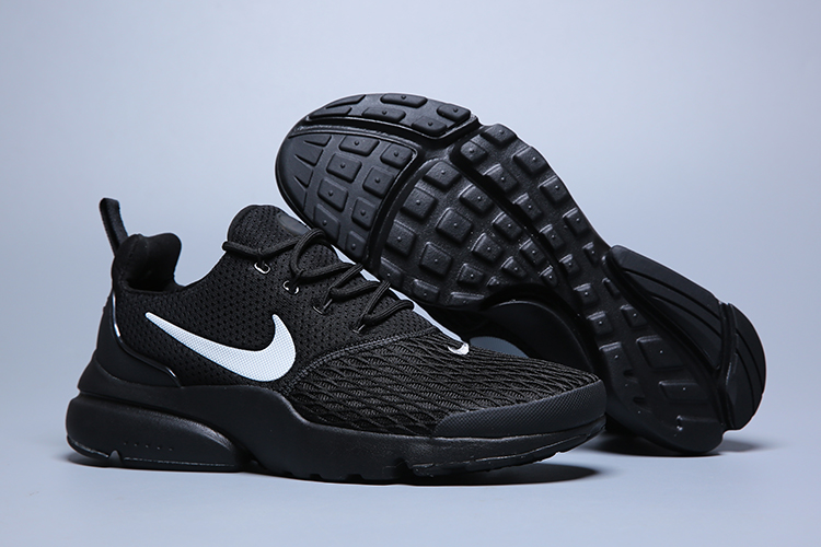 Women Nike Air Presto Fly V5 All Black Shoes - Click Image to Close